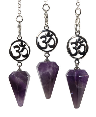 Amethist pendel aum symbool Amethist pendel aum symbool