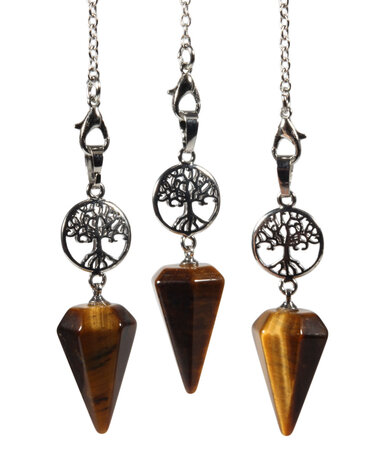 Tijgeroog pendel levensboom symbool Tijgeroog pendel levensboom symbool