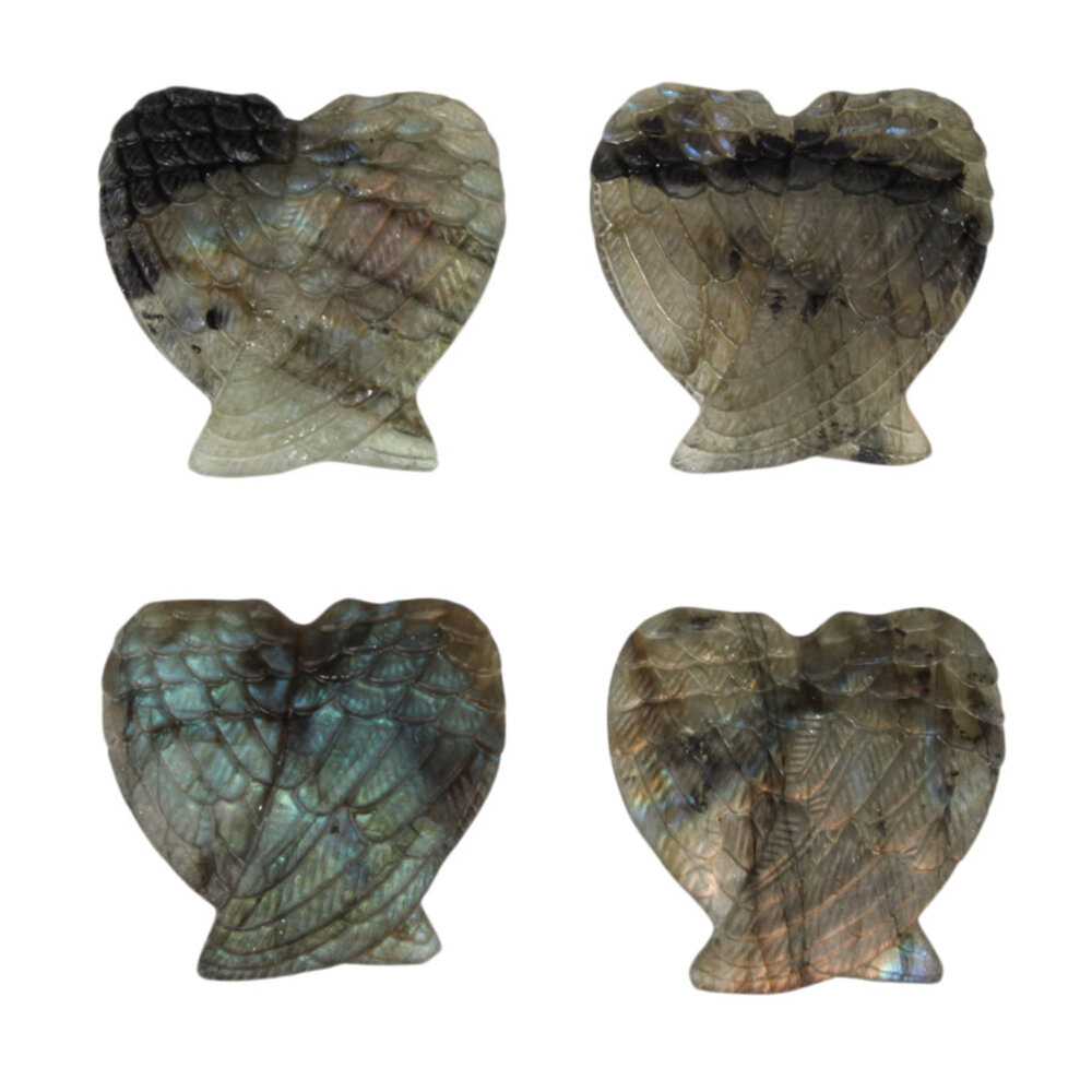 Labradoriet engelenvleugels 3,8 x 3,6 cm