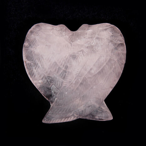 Rozenkwarts engelenvleugels 3,8 x 3,6 cm