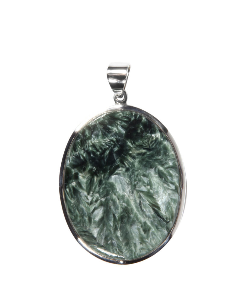 Zilveren hanger serafiniet | ovaal 4 x 3 cm Zilveren hanger serafiniet | ovaal 4 x 3 cm