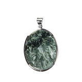 Zilveren hanger serafiniet | ovaal 4 x 3 cm