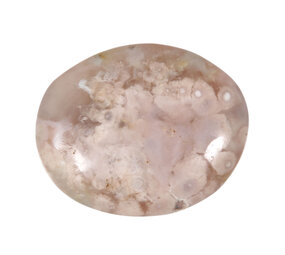 Agaat (bloem) steen plat gepolijst