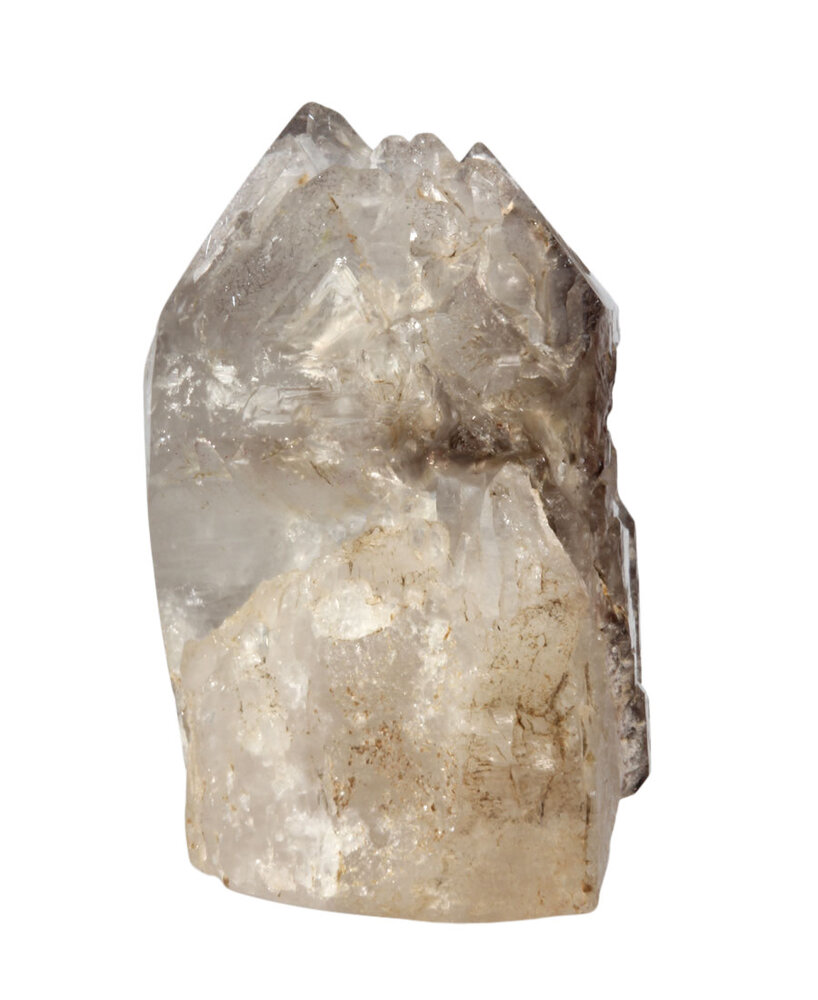 Rookkwarts alligator (elestiaal) kristal met lepidocrociet 11,5 x 11 x 7,5 cm | 1174 gram