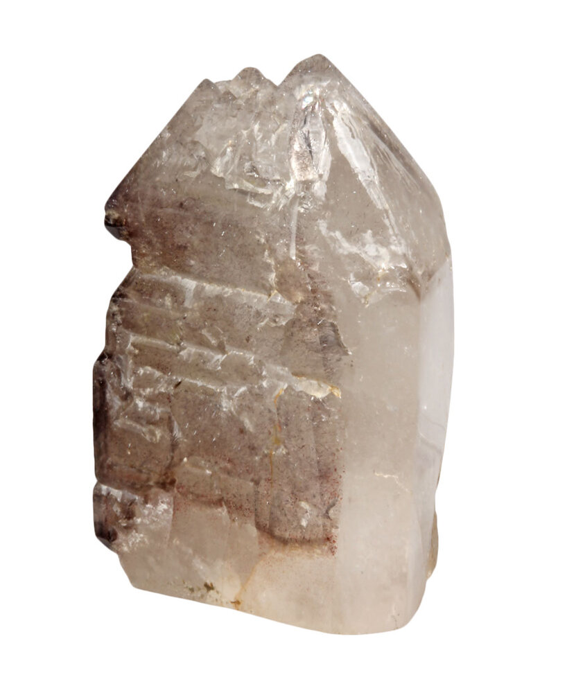 Rookkwarts alligator (elestiaal) kristal met lepidocrociet 11,5 x 11 x 7,5 cm | 1174 gram