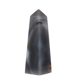 Agaat obelisk 13,6 x 4,1 x 4 cm | 399 gram