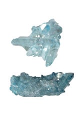 Aqua aura kwarts cluster 15 - 25 gram