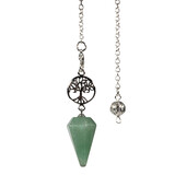 Aventurijn pendel levensboom symbool