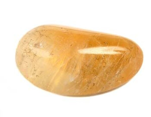 Calciet (honing) steen getrommeld | groot (L) Calciet (honing) steen getrommeld | groot (L)
