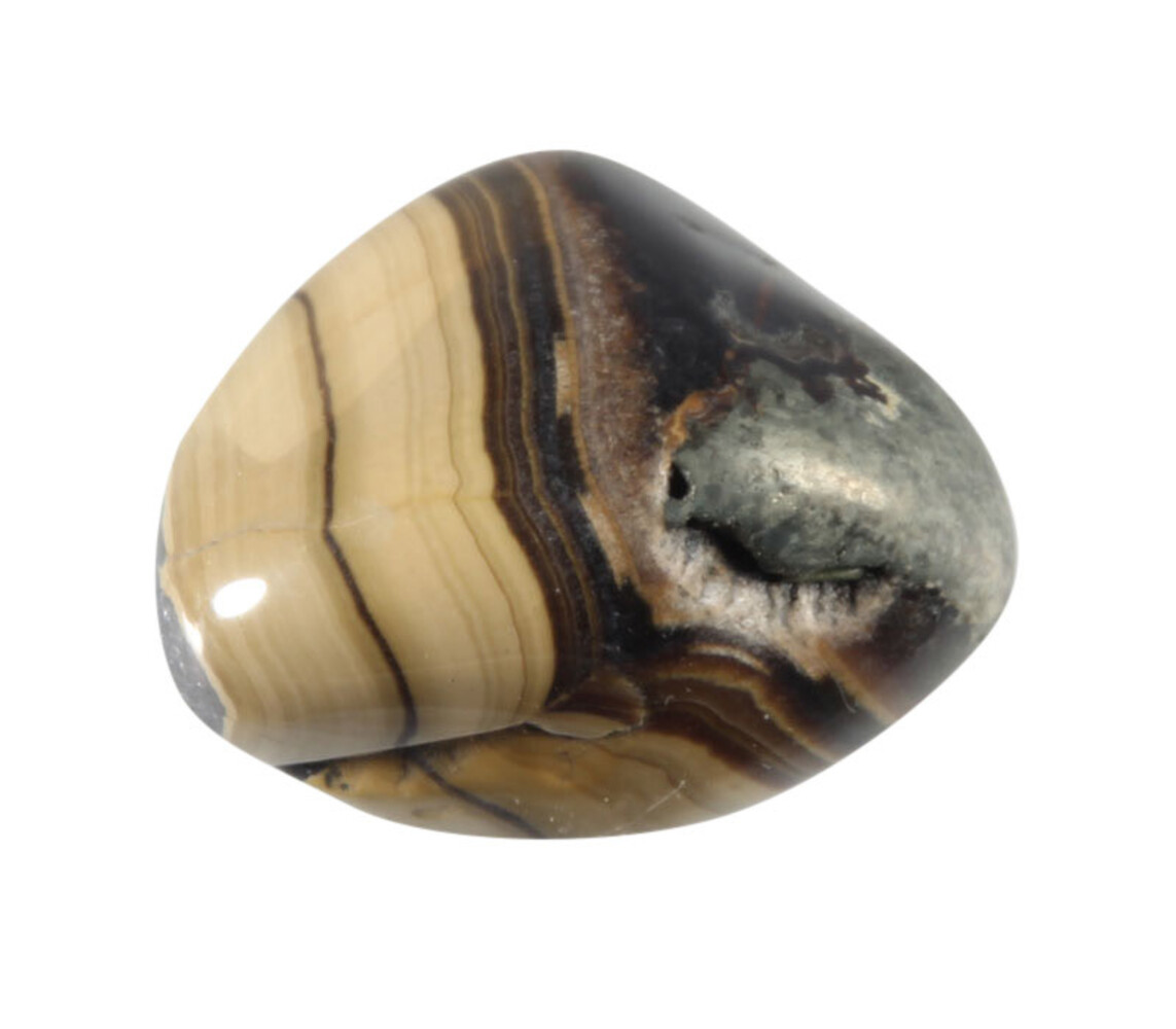 Schalenblende steen getrommeld 20 - 30 gram Schalenblende steen getrommeld 20 - 30 gram