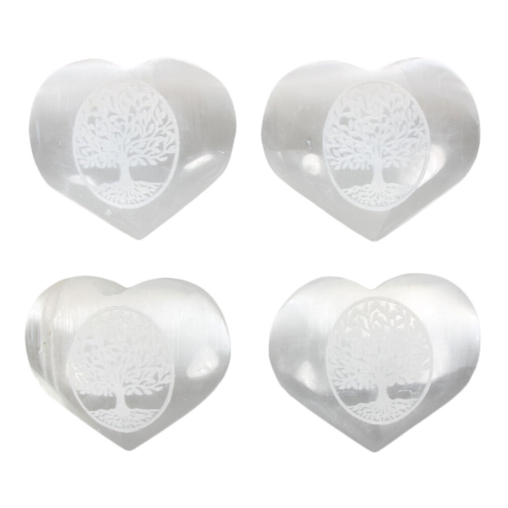 Seleniet hart levensboom 6,5 cm Seleniet hart levensboom 6,5 cm