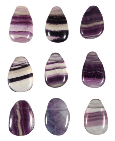 Fluoriet (paars) hanger doorboord Fluoriet (paars) hanger doorboord