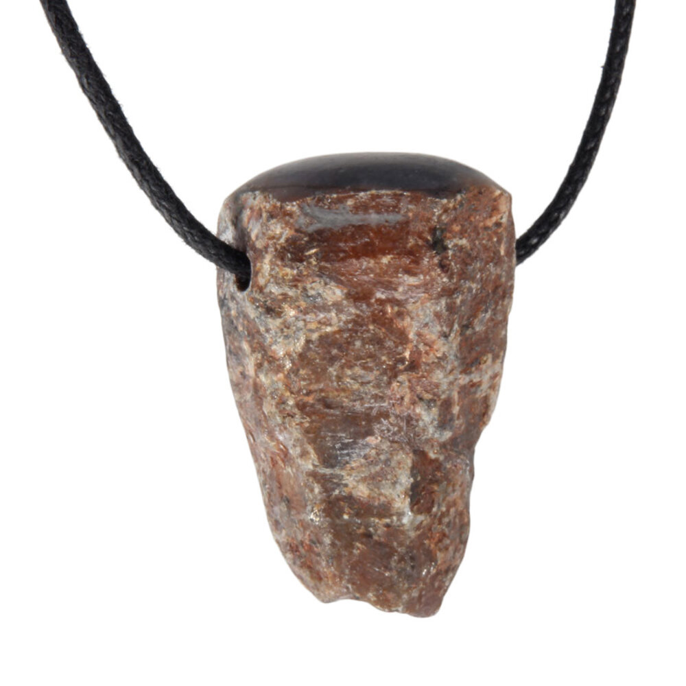 Saffier (ster) hanger doorboord aan 1 zijde gepolijst