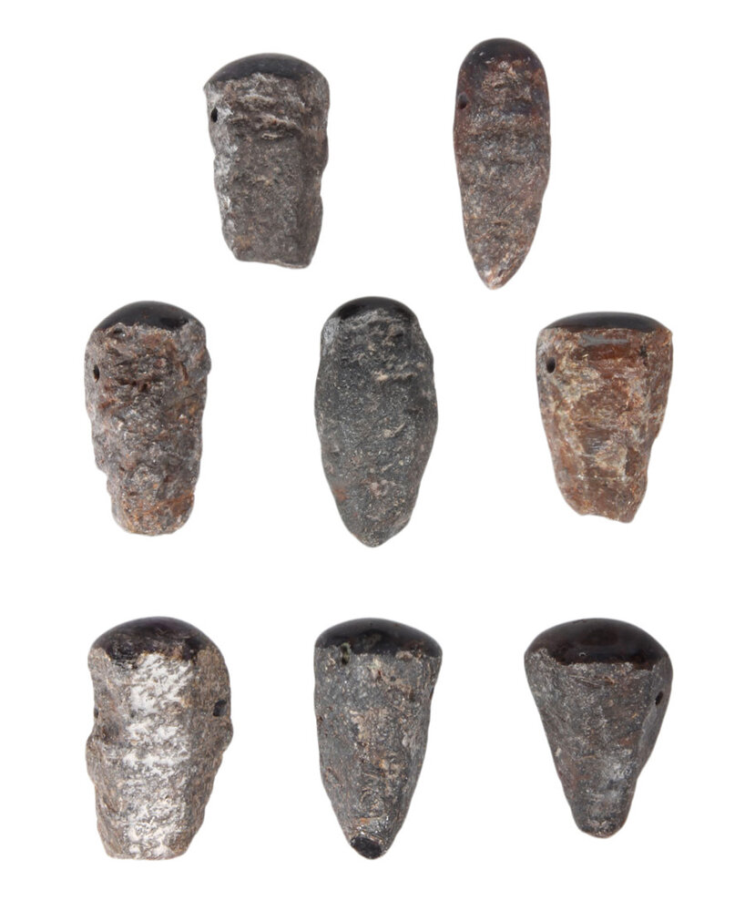 Saffier (ster) hanger doorboord aan 1 zijde gepolijst