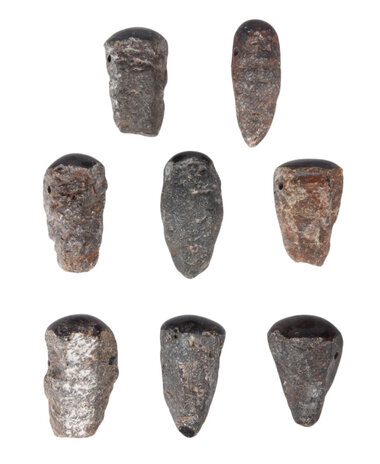 Saffier (ster) hanger doorboord aan 1 zijde gepolijst