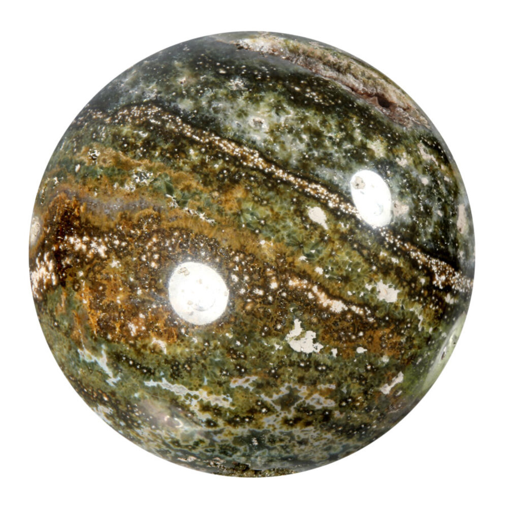 Jaspis (oceaan) bol 87 mm | 908 gram Jaspis (oceaan) bol 87 mm | 908 gram
