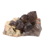 Amethist (Brandberg) cluster op matrix 16 x 12,5 x 10 cm | 1713 gram