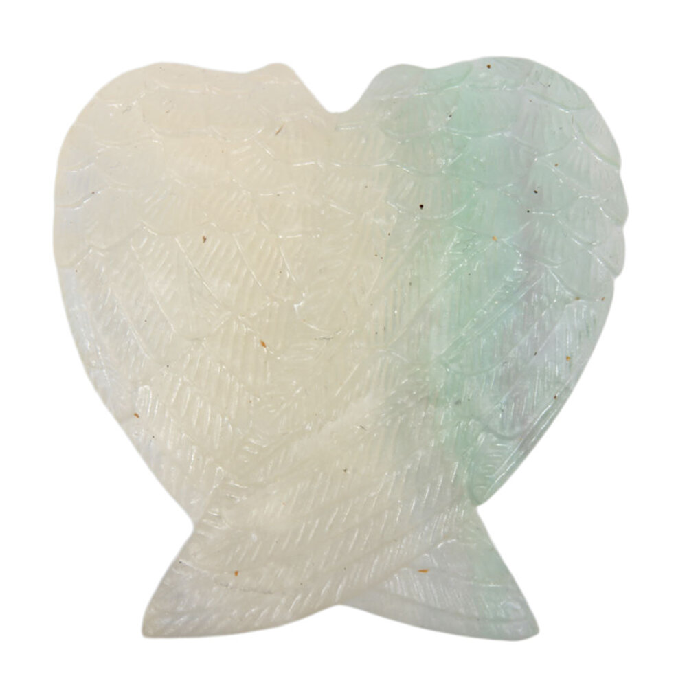 Fluoriet engelenvleugels 5 x 4,8 cm Fluoriet engelenvleugels 5 x 4,8 cm