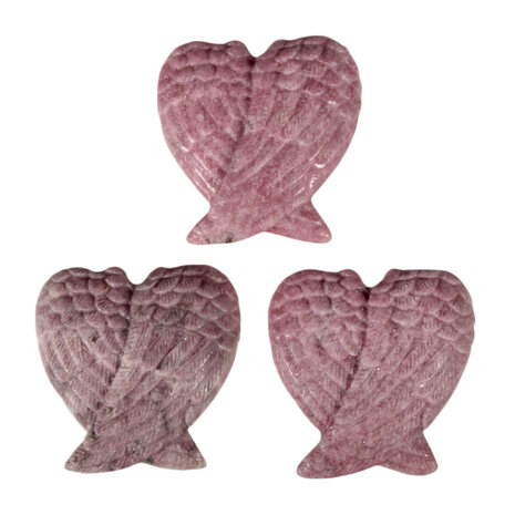 Lepidoliet engelenvleugels 3,8 x 3,6 cm