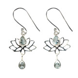 Zilveren oorbellen topaas (blauw) | lotus Zilveren oorbellen topaas (blauw) | lotus