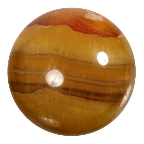 Fluoriet (geel) bol 66 mm | 506 gram