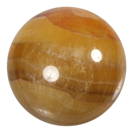Fluoriet (geel) bol 66 mm | 506 gram