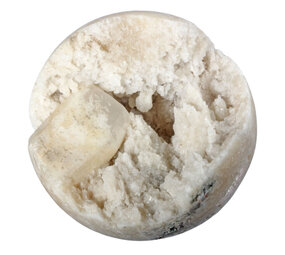 Kwarts met calciet geode bol 120 mm | 1108 gram Kwarts met calciet geode bol 120 mm | 1108 gram