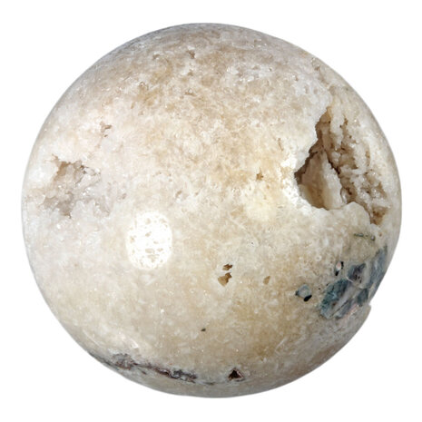 Kwarts met calciet geode bol 120 mm | 1108 gram Kwarts met calciet geode bol 120 mm | 1108 gram