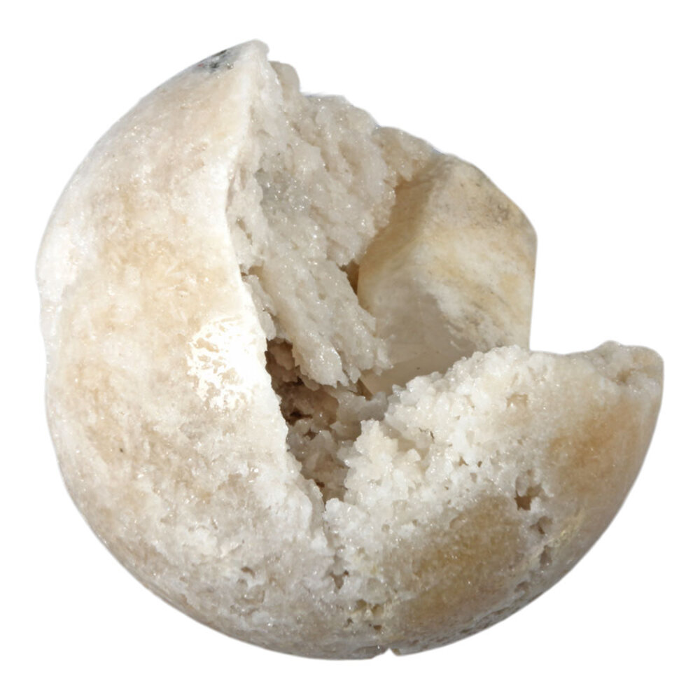 Kwarts met calciet geode bol 120 mm | 1108 gram Kwarts met calciet geode bol 120 mm | 1108 gram