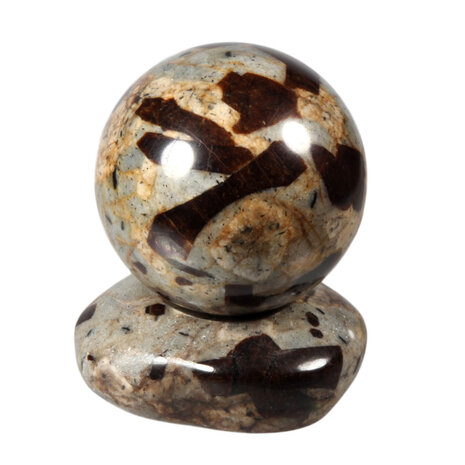 Stauroliet bol 56  mm / 270 gram | met standaard Stauroliet bol 56  mm / 270 gram | met standaard