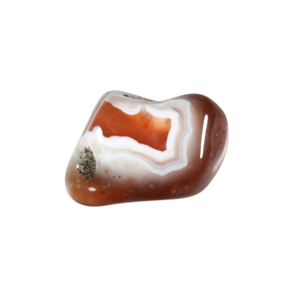 Agaat (Botswana) rood steen getrommeld 5 - 10 gram