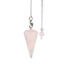 Rozenkwarts pendel facet