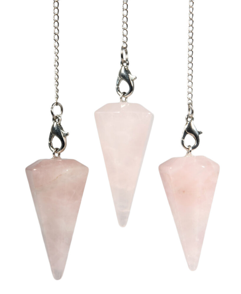 Rozenkwarts pendel facet Rozenkwarts pendel facet