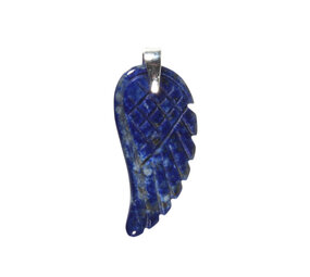 Zilveren hanger lapis lazuli engelenvleugel Zilveren hanger lapis lazuli engelenvleugel