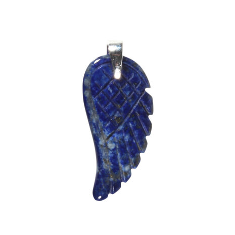 Zilveren hanger lapis lazuli engelenvleugel Zilveren hanger lapis lazuli engelenvleugel