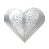 Seleniet hart engelenvleugels 6,5 cm Seleniet hart engelenvleugels 6,5 cm