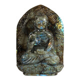 Labradoriet Boeddha 16,6 x 11,4 x 4 cm | 980 gram Labradoriet Boeddha 16,6 x 11,4 x 4 cm | 980 gram