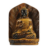 Tijgeroog Boeddha 13,7 x 10,3 x 2,5 cm | 527 gram Tijgeroog Boeddha 13,7 x 10,3 x 2,5 cm | 527 gram