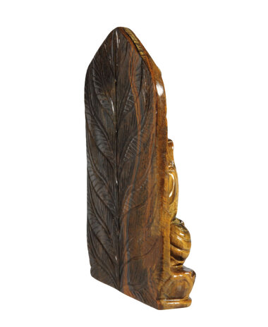Tijgeroog Boeddha 13,7 x 10,3 x 2,5 cm | 527 gram Tijgeroog Boeddha 13,7 x 10,3 x 2,5 cm | 527 gram