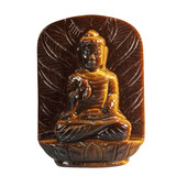 Tijgeroog Boeddha 11,8 x 8,4 x 2,8 cm | 368 gram Tijgeroog Boeddha 11,8 x 8,4 x 2,8 cm | 368 gram