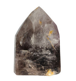 Rookkwarts (Morion) met amethist kristal geslepen 21 x 16 x 11,5 cm | 5550 gram
