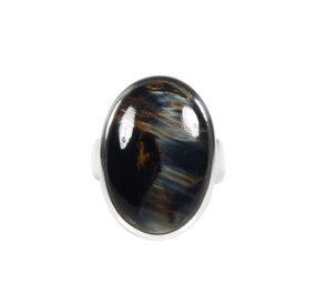 Zilveren ring pietersiet maat 18 1/4 | ovaal 2,4 x 1,7 cm Zilveren ring pietersiet maat 18 1/4 | ovaal 2,4 x 1,7 cm