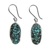 Zilveren oorbellen turkoois ovaal 2,1 x 1 cm Zilveren oorbellen turkoois ovaal 2,1 x 1 cm