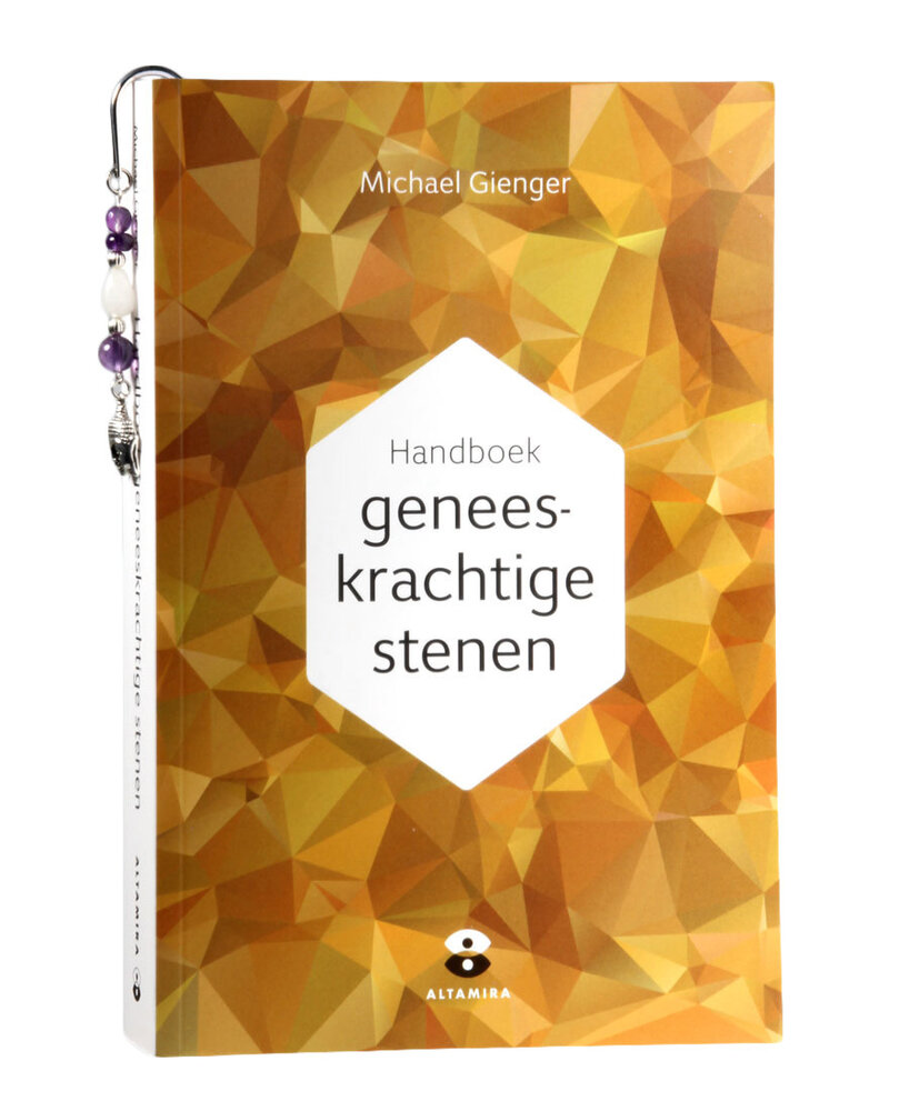 Boekenlegger Boeddha met amethist en sneeuwkwarts Boekenlegger Boeddha met amethist en sneeuwkwarts
