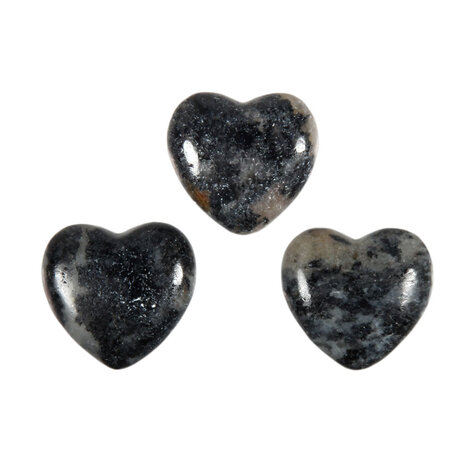 Azeztuliet met toermalijn edelsteen hart 15 mm Azeztuliet met toermalijn edelsteen hart 15 mm