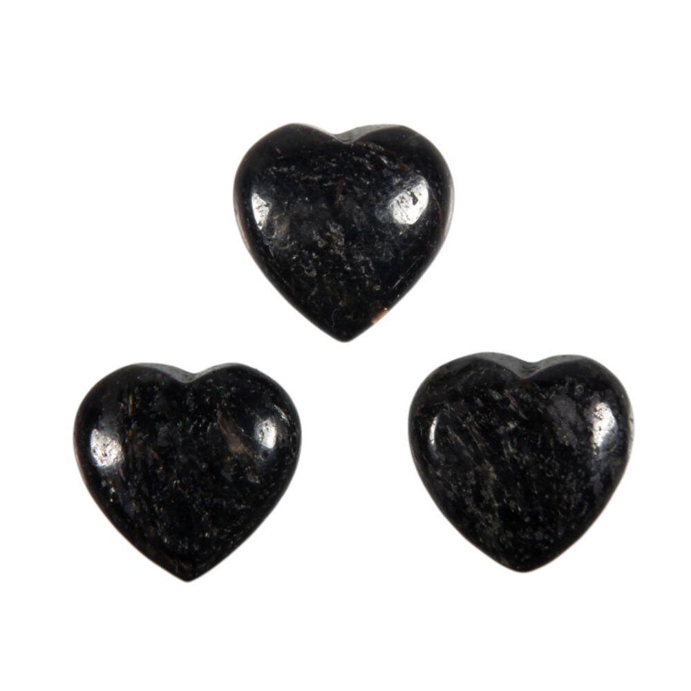 Nuummiet edelsteen hart 15 mm Nuummiet edelsteen hart 15 mm