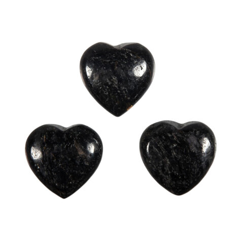 Nuummiet edelsteen hart 15 mm Nuummiet edelsteen hart 15 mm