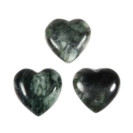 Serafiniet edelsteen hart 15 mm Serafiniet edelsteen hart 15 mm