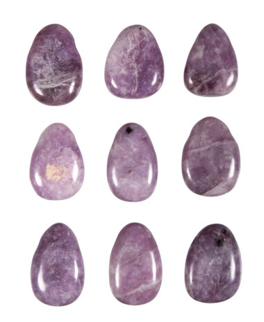 Lepidoliet hanger doorboord Lepidoliet hanger doorboord