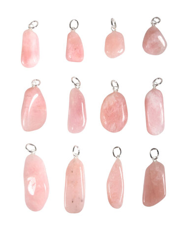 Petaliet hanger met zilveren oogje Petaliet hanger met zilveren oogje